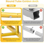 7.2FT Metal Arch Backdrop Stand and Cover Set, Gold Wedding Backdrop Arch Stand with Cover, Balloon Arch Stand, alternate