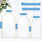 7.2FT Metal Arch Backdrop Stand, Decorative Backdrop Arch Stand, alternate view 3