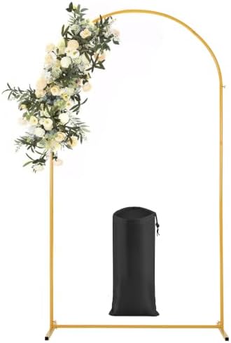 7.2FT Metal Wedding Arch Backdrop Stand for Party, Balloon Arch Stand