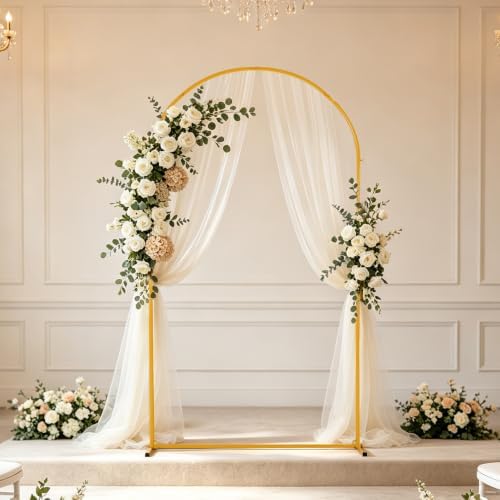 7.2FT Metal Wedding Arch Backdrop Stand for Party, Balloon Arch Stand, alternate view 6