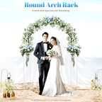 7.2ft Metal Wedding Arch, Square Arched Backdrop Frame Metal Pergola Arbor, Wedding Balloon Arched Backdrop, alternate view 2