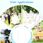 7.2ft Metal Wedding Arch, Square Arched Backdrop Frame Metal Pergola Arbor, Wedding Balloon Arched Backdrop, alternate view 7
