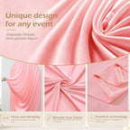 7.2FT Pink Arch Cover - Stretchy Fitted Arch Backdrop Cover for Round Top Chiara Backdrop Stand for Wedding Baby, alternate