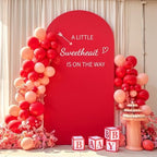7.2FT Red Arch Backdrop Cover, Spandex Fitted Wedding Arch Stand Covers 2-Sided Round Top Chiara Stretchy Arch, alternate