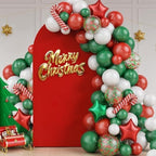 7.2Ft Red Wedding Arch Backdrop Cover for Party Ceremony Deco in 7.2 FT in Red, alternate view 2