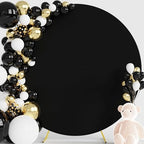7.2FT Round Backdrop Cover Black Round Arch Covers Backdrop