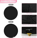 7.2FT Round Backdrop Cover Black Round Arch Covers Backdrop, alternate view 5