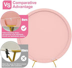 7.2FT Round Backdrop Cover Blushing Pink Round Arch Cover Backdrop, alternate view 3