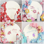7.2FT Round Backdrop Cover Ivory Round Arch Covers Backdrop, alternate view 6