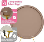 7.2FT Round Backdrop Cover Nude Brown Round Arch Covers Backdrop, alternate view 3