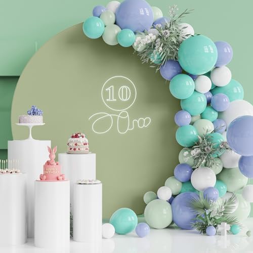 7.2FT Round Backdrop Cover Sage Green Round Arch Covers Backdrop, alternate view 4