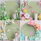 7.2FT Round Backdrop Cover Sage Green Round Arch Covers Backdrop, alternate view 6