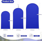 7.2FT Royal Blue Arch Backdrop Cover - Polyester Fitted Wedding Arch Stand Covers Round Top Chiara Arch Backdrop, alternate