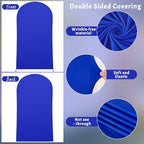 7.2FT Royal Blue Arch Backdrop Cover - Polyester Fitted Wedding Arch Stand Covers Round Top Chiara Arch Backdrop, alternate