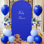7.2FT Royal Blue Arch Backdrop Cover - Polyester Fitted Wedding Arch Stand Covers Round Top Chiara Arch Backdrop, alternate