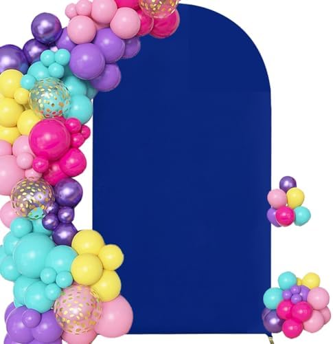 7.2FT Royal Blue Spandex Arch Backdrop (No Stand) in 7.2FT in Royal Blue