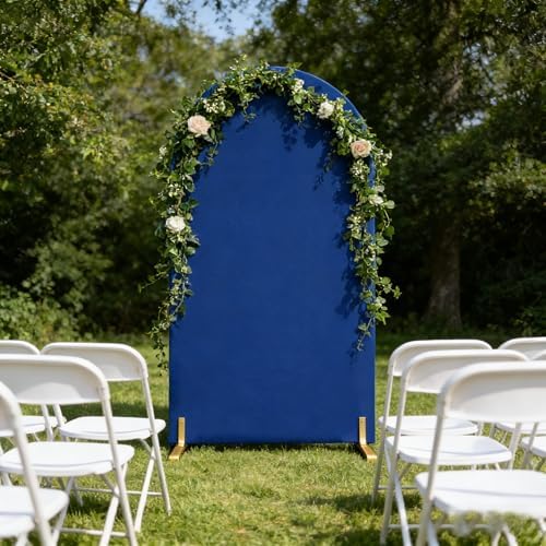 7.2FT Royal Blue Spandex Arch Backdrop (No Stand) in 7.2FT in Royal Blue, alternate view 2