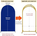 7.2FT Royal Blue Spandex Arch Backdrop (No Stand) in 7.2FT in Royal Blue, alternate view 3