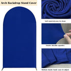 7.2FT Royal Blue Spandex Arch Backdrop (No Stand) in 7.2FT in Royal Blue, alternate view 4