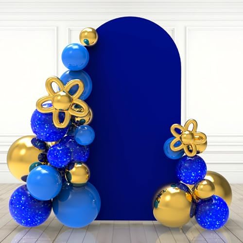 7.2Ft Royal Blue Wedding Arch Backdrop Cover for Party Deco in 7.2 FT in Royal Blue