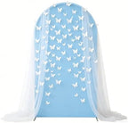 7.2FT Spandex Arch Backdrop Cover (Baby Blue) in 7.2FT in Baby Blue, alternate view 2