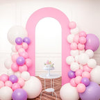 7.2FT Spandex Open Arch Backdrop Cover for Party, Light Pink in 7.2 feet x [Width Not Stated] in Light Pink