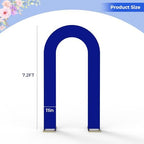 7.2FT Spandex Open Arch Backdrop Cover for Party, Royal Blue in 7.2 feet in Royal Blue, alternate view 3
