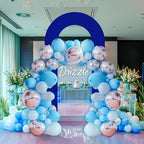 7.2FT Spandex Open Arch Backdrop Cover for Party, Royal Blue in 7.2 feet in Royal Blue, alternate view 4