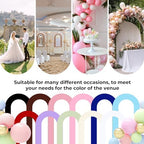 7.2FT Spandex Open Arch Backdrop Cover for Party Wedding, Black in 7.2ft x 7.2ft in Black, alternate view 5