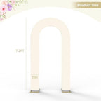 7.2FT Spandex Open Arch Backdrop Cover for Party Wedding, Ivory in 7.2 feet x [Width Not Stated] in Iovry, alternate view 3