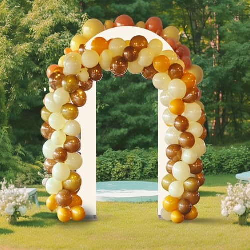 7.2FT Spandex Open Arch Backdrop Cover for Party Wedding, Ivory in 7.2 feet x [Width Not Stated] in Iovry, alternate view 4