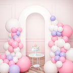 7.2FT Spandex Open Arch Backdrop Cover for Party Wedding, White in 7.2FT in White
