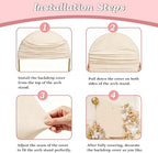 7.2FT Wedding Arch Backdrop Cover, Beige Spandex Arch Stand Cover, alternate view 4