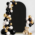 7.2FT Wedding Arch Backdrop Cover, Black Spandex Arch Stand Cover
