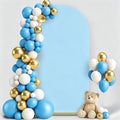 7.2FT Wedding Arch Backdrop Cover, Blue Spandex Arch Stand Cover