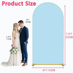 7.2FT Wedding Arch Backdrop Cover, Blue Spandex Arch Stand Cover, alternate view 3
