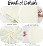 7.2FT Wedding Arch Backdrop Cover, Ivory Arch Covers Stretchy Backdrop, Double-Sided Arch Backdrop Stand Cover, alternate