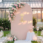 7.2FT Wedding Arch Backdrop Cover, Nude Arch Covers Stretchy Backdrop, Double-Sided Arch Backdrop Stand Cover, alternate view