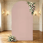 7.2FT Wedding Arch Backdrop Cover, Nude Arch Covers Stretchy Backdrop, Double-Sided Arch Backdrop Stand Cover, alternate view