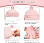 7.2FT Wedding Arch Backdrop Cover, Pink Spandex Arch Stand Cover, alternate view 4