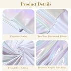 7.2FT Wedding Arch Backdrop Cover, Stretchy Arch Covers Round Top Chiara Backdrop Cover for Wedding Birthday, alternate view