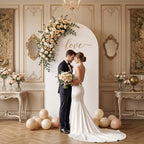 7.2FT Wedding Arch Backdrop Cover, White Spandex Arch Stand Cover, alternate view 5