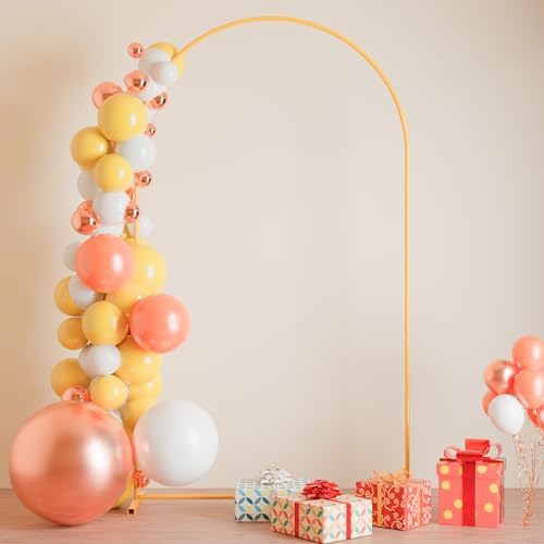 7.2FT Wedding Arch Backdrop Stand, Heavy Duty Metal Arch Frame for Balloons, Flowers & Fabric, Event Decoration