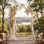 7.2FT Wedding Arch Backdrop Stand, Heavy Duty Metal Arch Frame for Balloons, Flowers & Fabric, Event Decoration, alternate