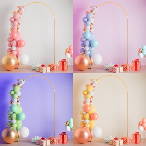 7.2FT Wedding Arch Backdrop Stand, Heavy Duty Metal Arch Frame for Balloons, Flowers & Fabric, Event Decoration, alternate