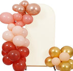 7.2FT Wedding Arch Cover, Beige Arch Backdrop Cover Stretchy Spandex Backdrop Stand Covers for Birthday Party