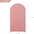 7.2FT Wedding Arch Cover, Dusty Rose Arch Backdrop Cover Stretchy Spandex Backdrop Stand Covers for Birthday, alternate view