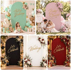 7.2FT Wedding Arch Cover - Stretchy Spandex Fabric Backdrop for Arch Stand, alternate view 2