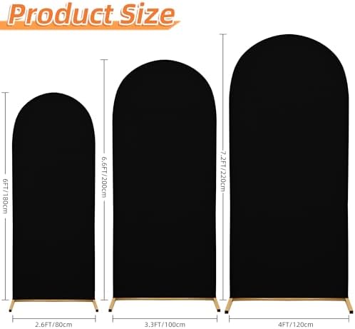 7.2FT Wedding Arch Cover - Stretchy Spandex Fabric Backdrop for Arch Stand, alternate view 3
