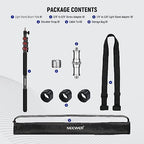 7.5ft/230cm Boom Pole Stand, Portable Telescopic Aluminum, MS-230C, alternate view 7